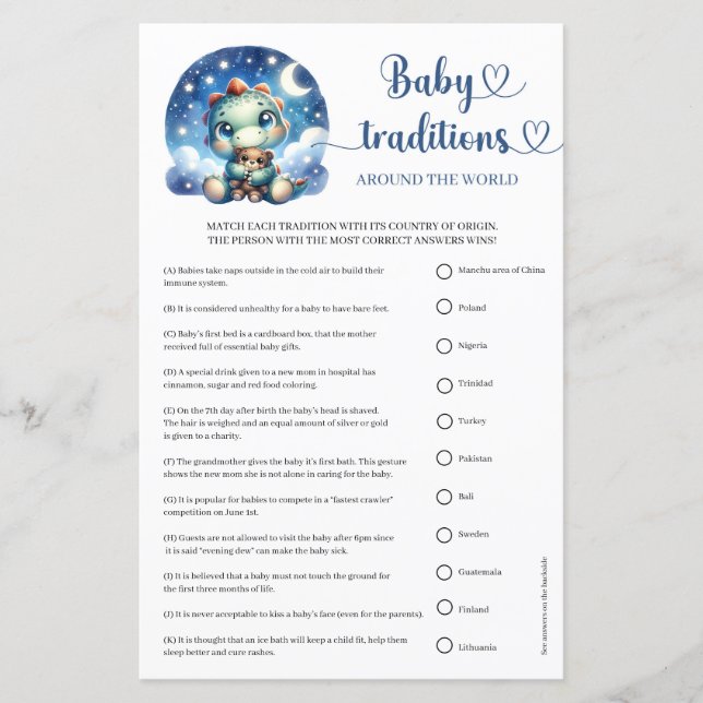 Niedliche Dinosaur Baby Traditionen auf der ganzen (Vorderseite)