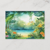 Niedliche Dinosaur-Babyduschkarte Begleitkarte (Rückseite)