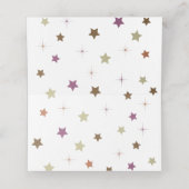 Niedliche Dinosaur Girl Babydusche Platzkarte (Innenseite Aufgefaltet)