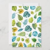 Niedliche Dinosaur Kinderdusche Einladung (Rückseite)