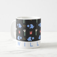 Niedliche Dinosaur-Muster-Tasse | Personalisierter