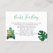 Niedliche Dinosaur-Safari-Jungle-Bücher für Kinder Visitenkarte (Vorderseite)