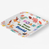 Niedliche Dinosaur-Teller zum Geburtstag Pappteller (Gewinkelt)