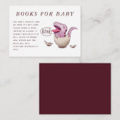 Niedliche Dinosaur Thema Kinderdusche Buchanfrage Begleitkarte (Vorne/Hinten)