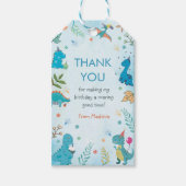 Niedliche Dinosaurier 1. Geburtstag Party Geschenk Geschenkanhänger (Vorderseite)