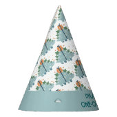 Niedliche Dinosaurier 1. Geburtstag Partyhütchen (Links)