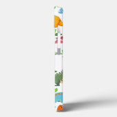 Niedliche Dinosaurier-Arten nahtlos Case-Mate iPhone Hülle (Rückseite / Links)