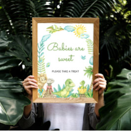 Niedliche Dinosaurier Babies sind süß Poster