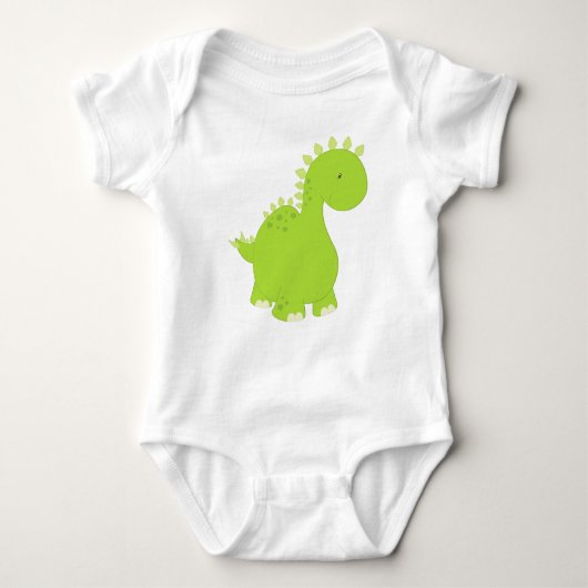 Niedliche Dinosaurier, Baby Dinosaur, Dino, Stegos Baby Strampler (Vorderseite)