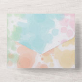 Niedliche Dinosaurier Babydusche All In One Einladung (Rückseite)