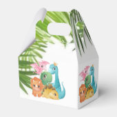 Niedliche Dinosaurier Babydusche Geschenkschachtel (Rückseite)