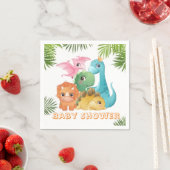 Niedliche Dinosaurier Babydusche Serviette (Beispiel)