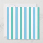 Niedliche Dinosaurier Blau und Grün Einladung (Rückseite)