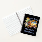 Niedliche Dinosaurier Boy's Notizblock (Innenseite)