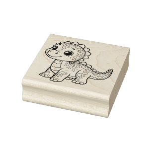 Niedliche Dinosaurier-Briefmarke Gummistempel