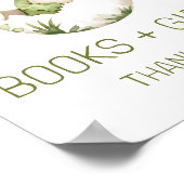 Niedliche Dinosaurier Bücher und Geschenke Kinderd Poster (Ecke)