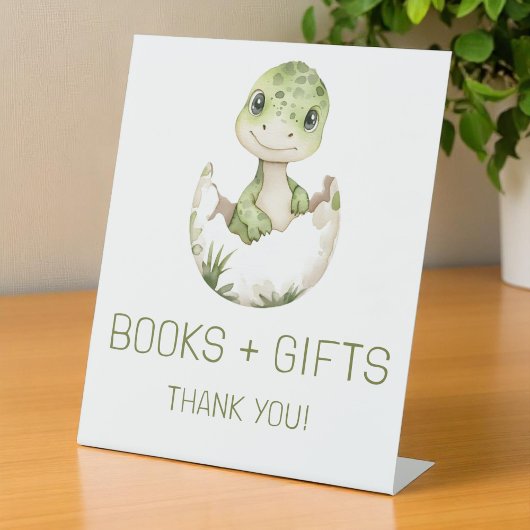 Niedliche Dinosaurier Bücher und Geschenke Kinderd Sockelschild