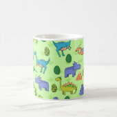 Niedliche Dinosaurier, Cartoon Style. Kaffeetasse (Mittel)
