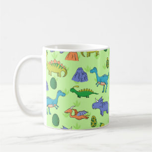Niedliche Dinosaurier, Cartoon Style. Kaffeetasse