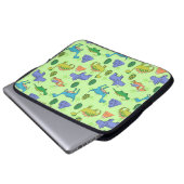 Niedliche Dinosaurier, Cartoon Style. Laptopschutzhülle (Vorne Knopf)