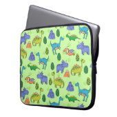 Niedliche Dinosaurier, Cartoon Style. Laptopschutzhülle (Vorderseite Links)