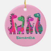 Niedliche Dinosaurier Design Ornament (Hinten)