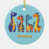 Niedliche Dinosaurier Design Ornament (Vorne)