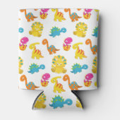 Niedliche Dinosaurier, Dinosaurier-Muster, Baby-Di Dosenkühler (Vorderseite)