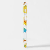 Niedliche Dinosaurier, Dinosaurier-Muster, Baby-Di iPhone Hülle (Linke Seite)