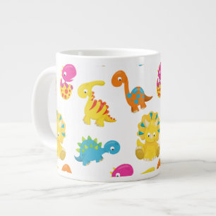 Niedliche Dinosaurier, Dinosaurier-Muster, Baby-Di Jumbo-Tasse