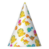 Niedliche Dinosaurier, Dinosaurier-Muster, Baby-Di Partyhütchen (Links)