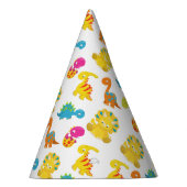 Niedliche Dinosaurier, Dinosaurier-Muster, Baby-Di Partyhütchen (Rechts)