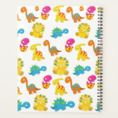Niedliche Dinosaurier, Dinosaurier-Muster, Baby-Di Planer (Rückseite)