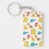 Niedliche Dinosaurier, Dinosaurier-Muster, Baby-Di Schlüsselanhänger (Vorderseite)