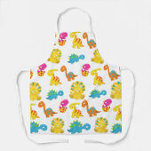Niedliche Dinosaurier, Dinosaurier-Muster, Baby-Di Schürze (Vorderseite)