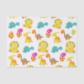 Niedliche Dinosaurier, Dinosaurier-Muster, Baby-Di Seidenpapier (Vorderseite)