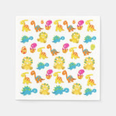 Niedliche Dinosaurier, Dinosaurier-Muster, Baby-Di Serviette (Vorderseite)
