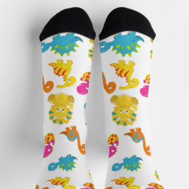 Niedliche Dinosaurier, Dinosaurier-Muster, Baby-Di Socken