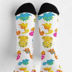 Niedliche Dinosaurier, Dinosaurier-Muster, Baby-Di Socken