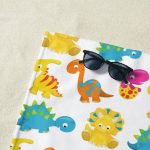 Niedliche Dinosaurier, Dinosaurier-Muster, Baby-Di Strandtuch