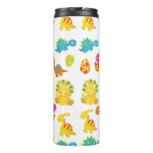 Niedliche Dinosaurier, Dinosaurier-Muster, Baby-Di Thermosbecher (Rückseite)
