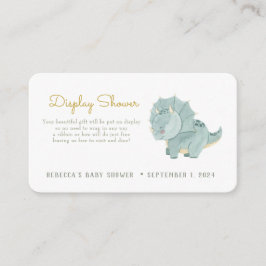 Niedliche Dinosaurier-Display-Dusche Begleitkarte
