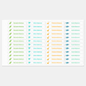 Niedliche Dinosaurier Eisen Etiketten (Blatt)