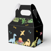 Niedliche Dinosaurier Erste Geburtstagsparty Geschenkschachtel (Rückseite)