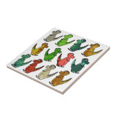 Niedliche Dinosaurier Fliese (Seite)