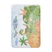 Niedliche Dinosaurier für Jungen Badematte (Vorderseite Vertikal)