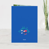 niedliche Dinosaurier-Geburtstagskarte Karte (Rückseite)