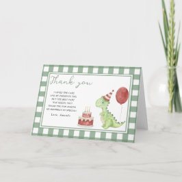 Niedliche Dinosaurier Geburtstagsparty danke