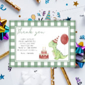 Niedliche Dinosaurier Geburtstagsparty danke