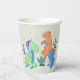 Niedliche Dinosaurier Geburtstagsparty Paper Cups Pappbecher